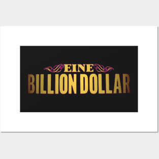 eine - one billion dollar tv series graphic design Posters and Art